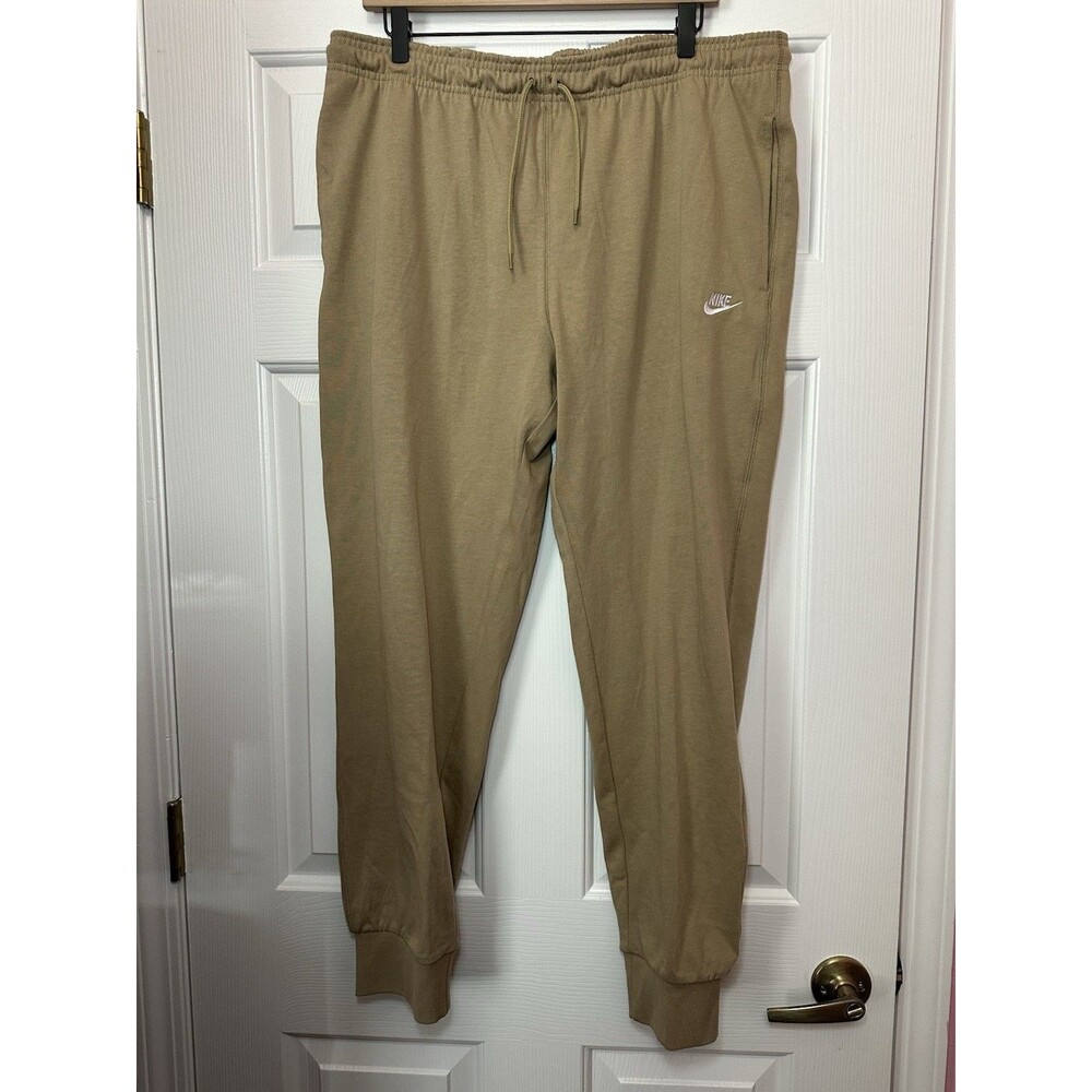 Size XL Nike Joggers Mens Tan FQ4330-297 Cotton Sweatpants Standard Tapered NEW